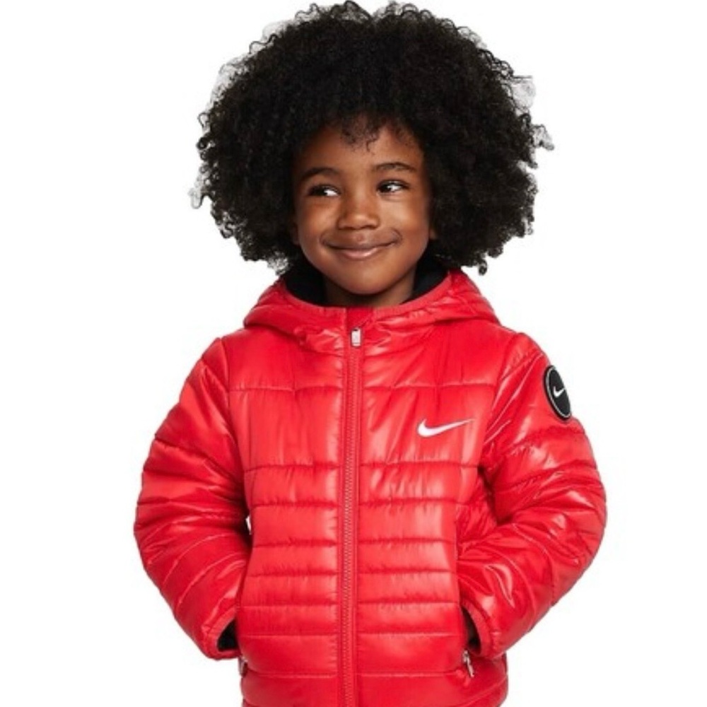 Nike Kids' Vibrant Red Hooded Jacket